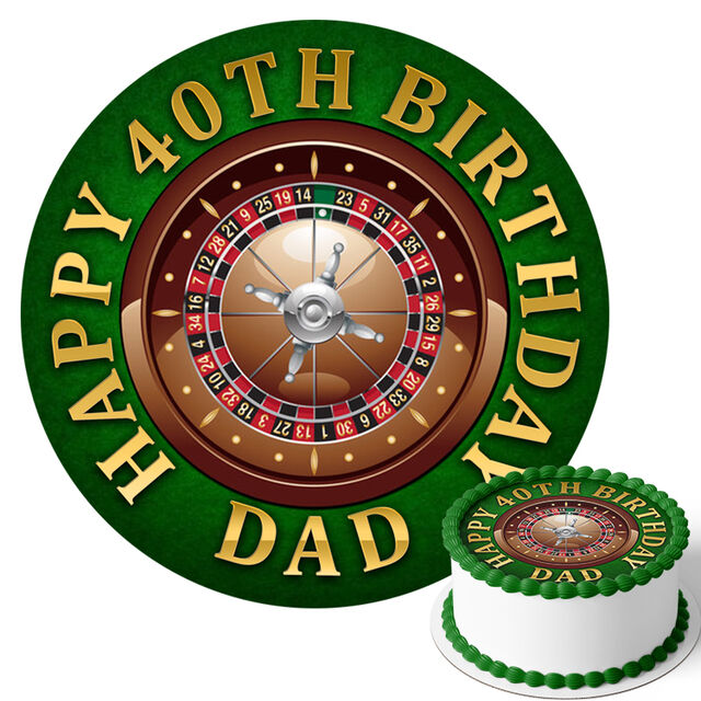 Russian Roulette (Round Cake Topper)