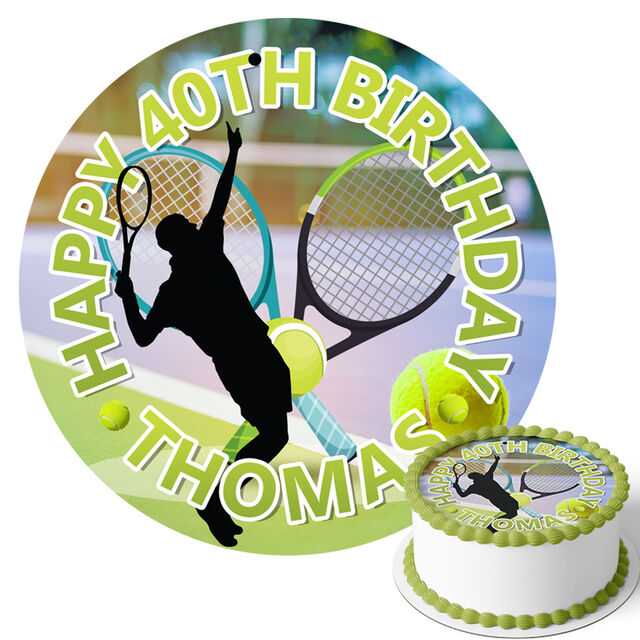 Tennis (Round Cake Topper)