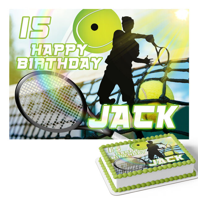 Tennis (Rectangle Cake Topper)