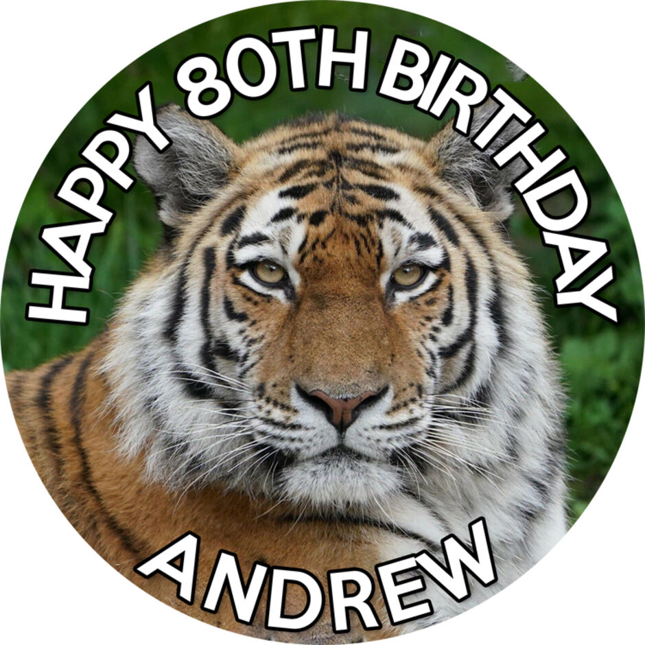 Tiger-Personalsied-Round-Edible-Cake-Topper