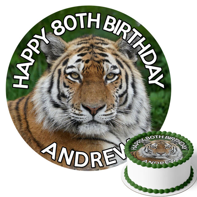 Tiger (Round Cake Topper)