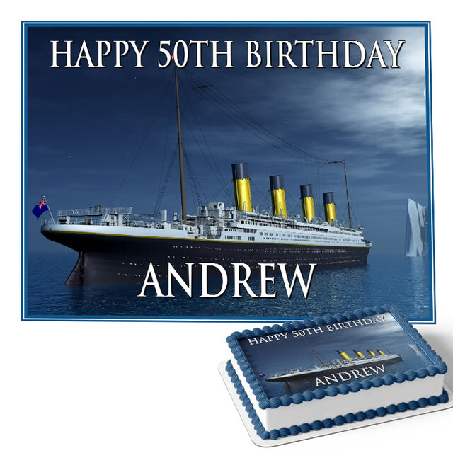 Titanic (Rectangle Cake Topper)