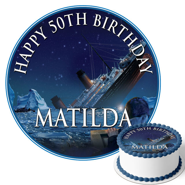 Titanic (Round Cake Topper)