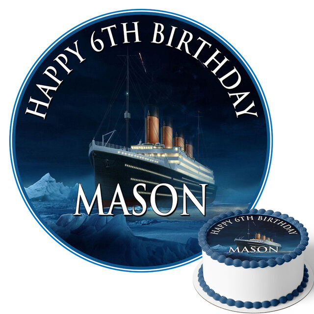 Titanic (Round Cake Topper)