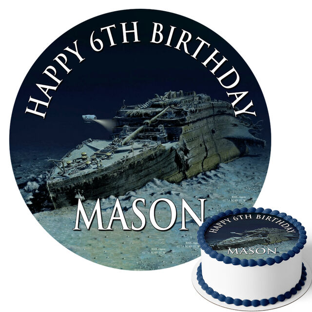 Titanic (Round Cake Topper)