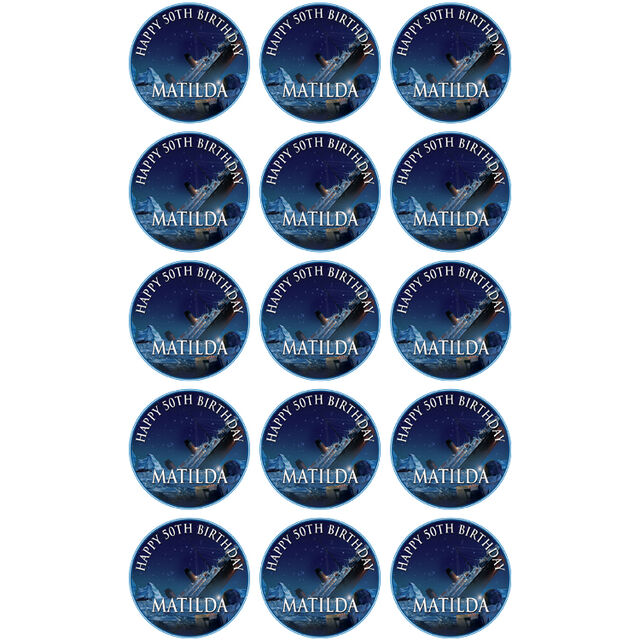 Titanic (Cupcake Toppers)