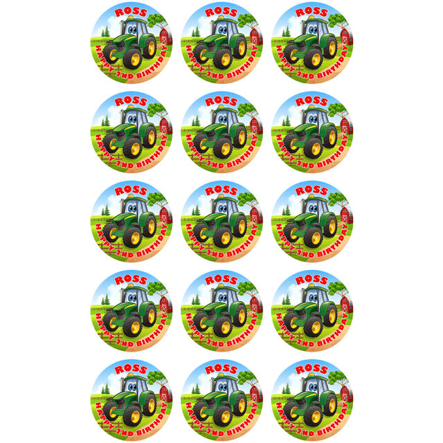 Tractor (Cupcake Toppers)