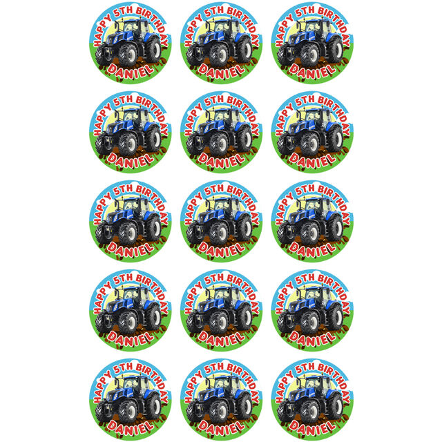 Tractor (Cupcake Toppers)