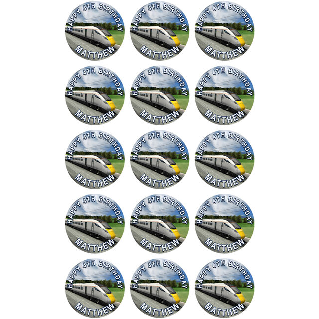 Super Fast Train (Cupcake Toppers)