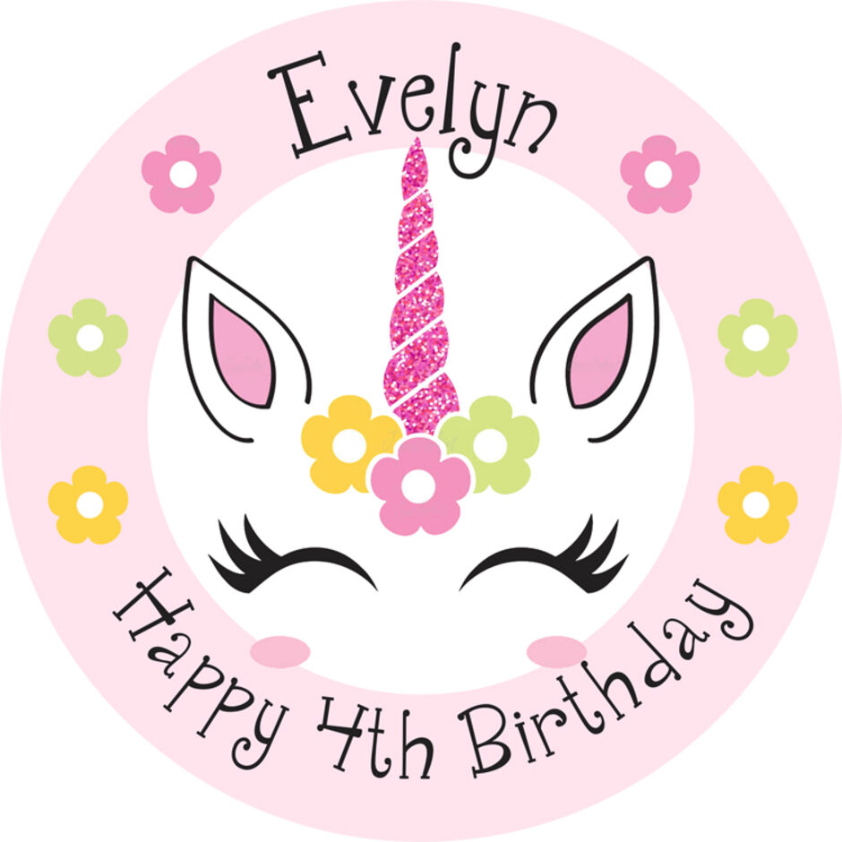 Unicorn-Personalised-Rectangle-Edible-Cake-Topper-10