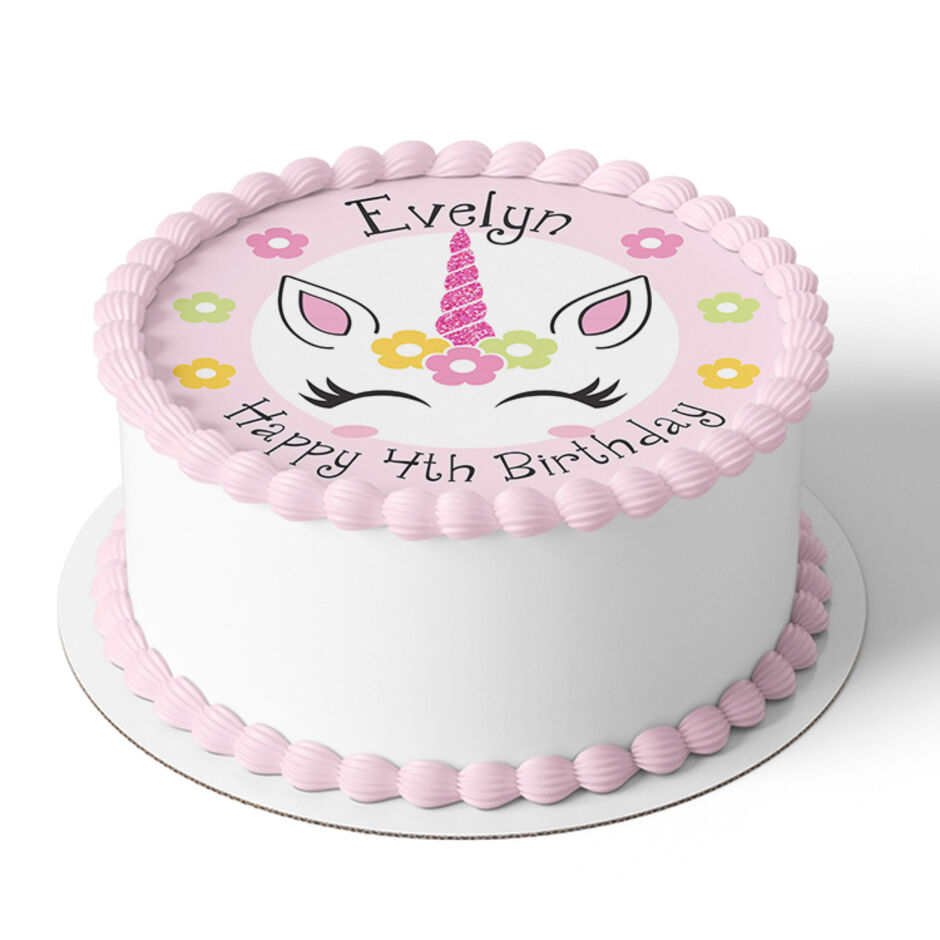 Unicorn-Personalised-Rectangle-Edible-Cake-Topper-Cake-View10