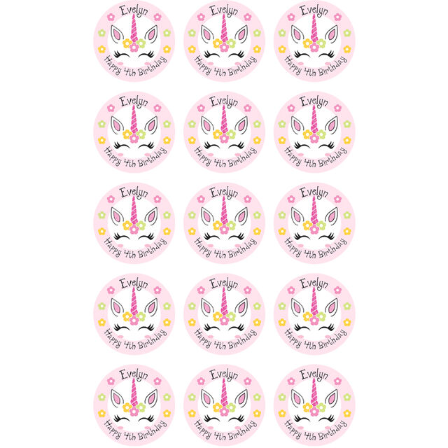 Unicorn (Cupcake Toppers)