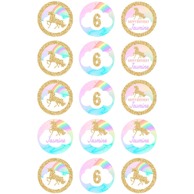 Unicorn (Cupcake Toppers)