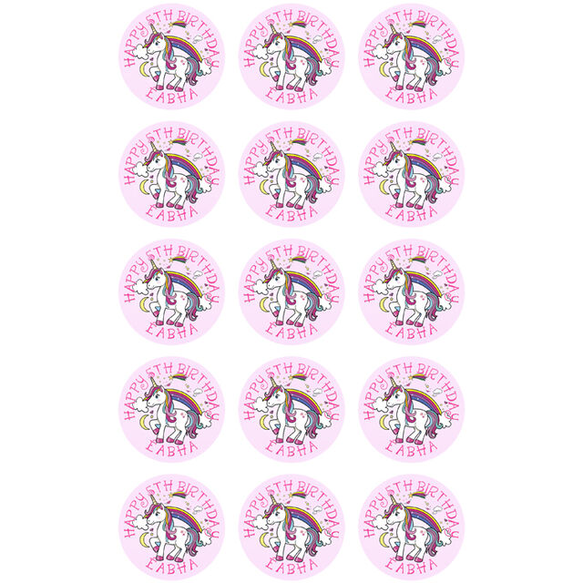 Unicorn (Cupcake Toppers)