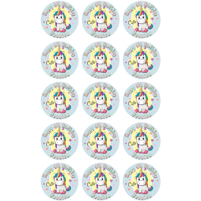 Unicorn (Cupcake Toppers)