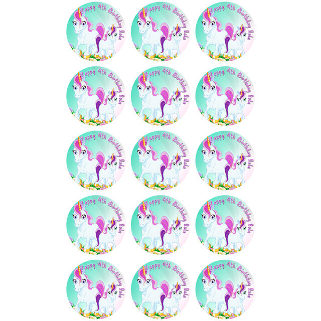 Unicorn (Cupcake Toppers)