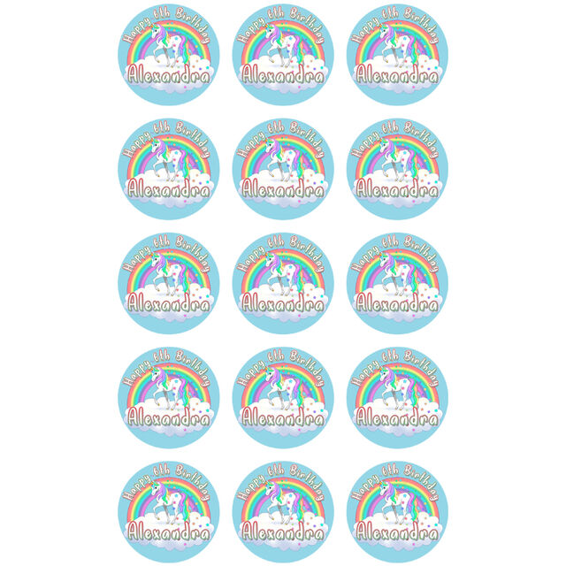 Unicorn (Cupcake Toppers)