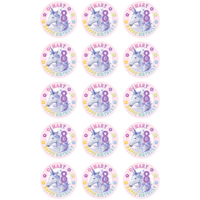 Unicorn (Cupcake Toppers)