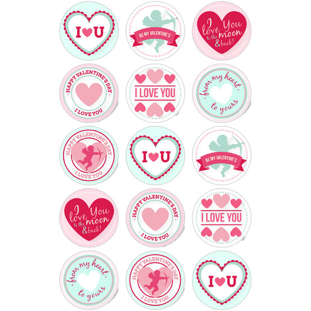 Valentines Day (Cupcake Toppers)