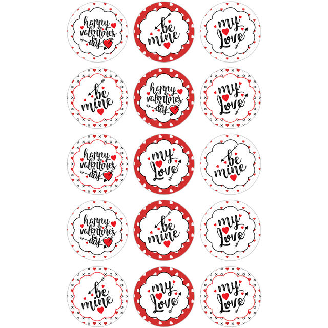 Valentines Day (Cupcake Toppers)