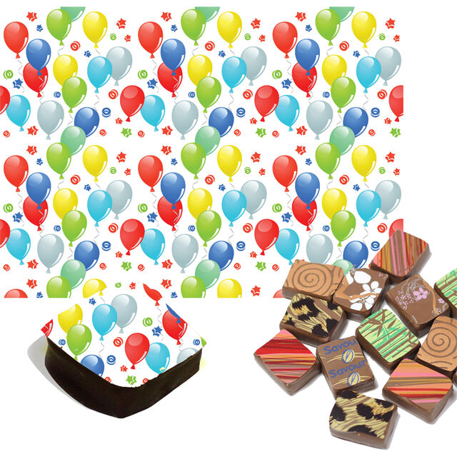 Balloons Chocolate Transfers