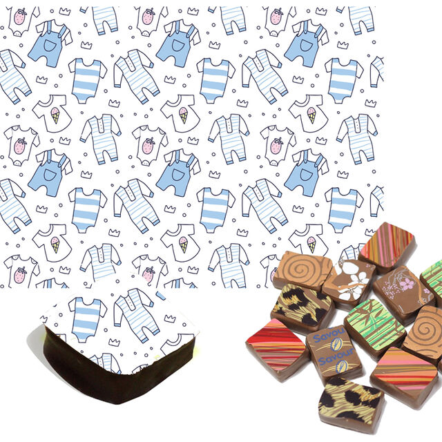 Baby Boy Clothing Chocolate Transfers