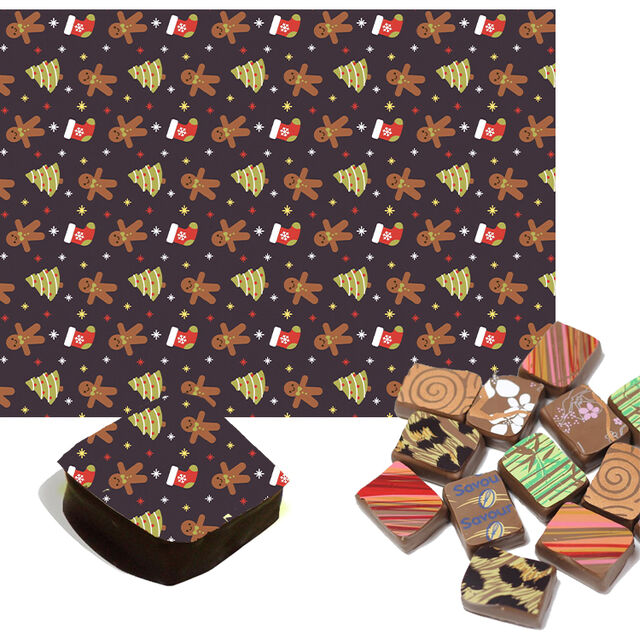 Ginger Bread Men Chocolate Transfers