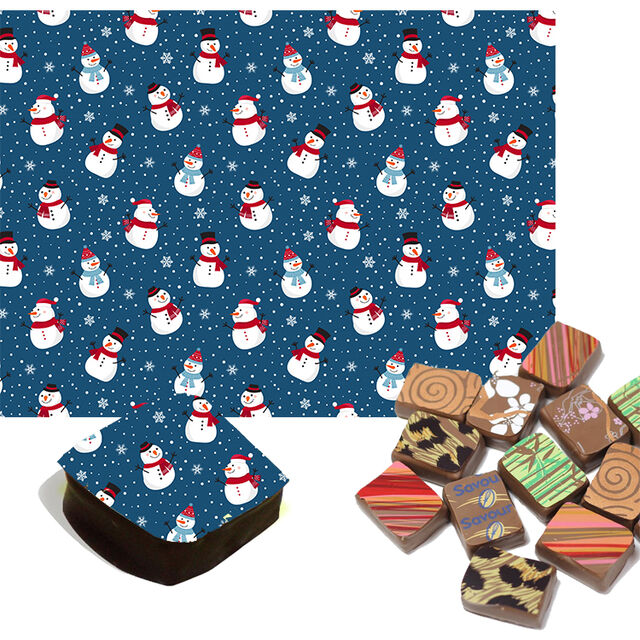 Snowman Chocolate Transfers