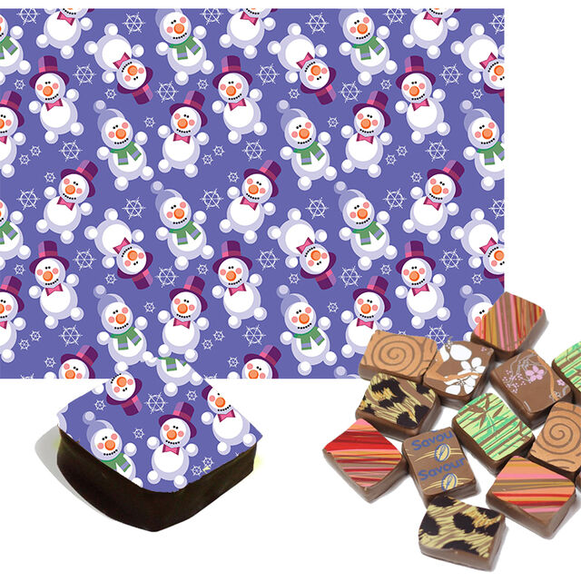 Snowman Chocolate Transfers