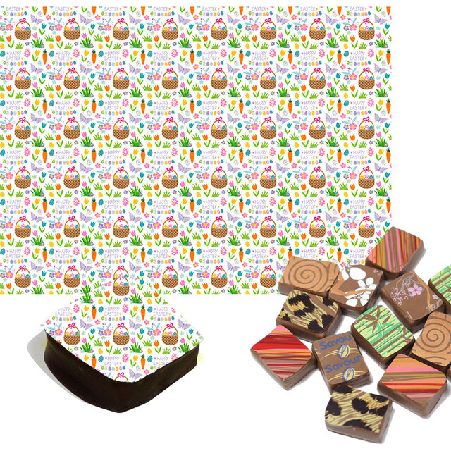 Easter Basket Chocolate Transfers
