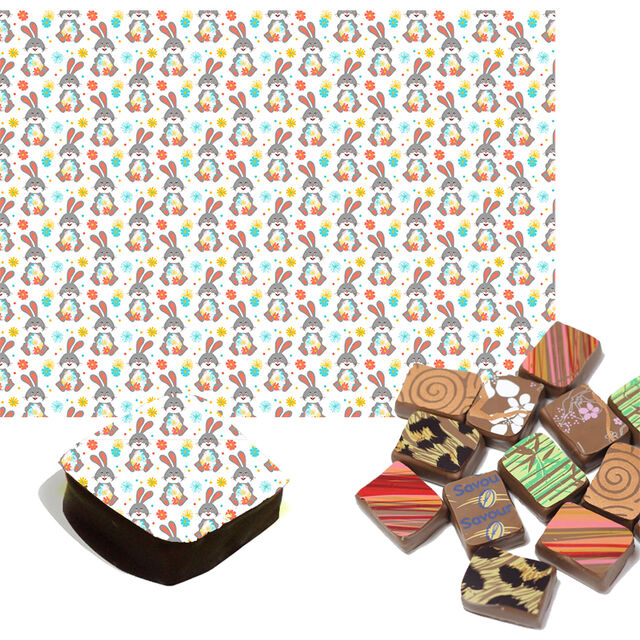 Easter Bunny Chocolate Transfers