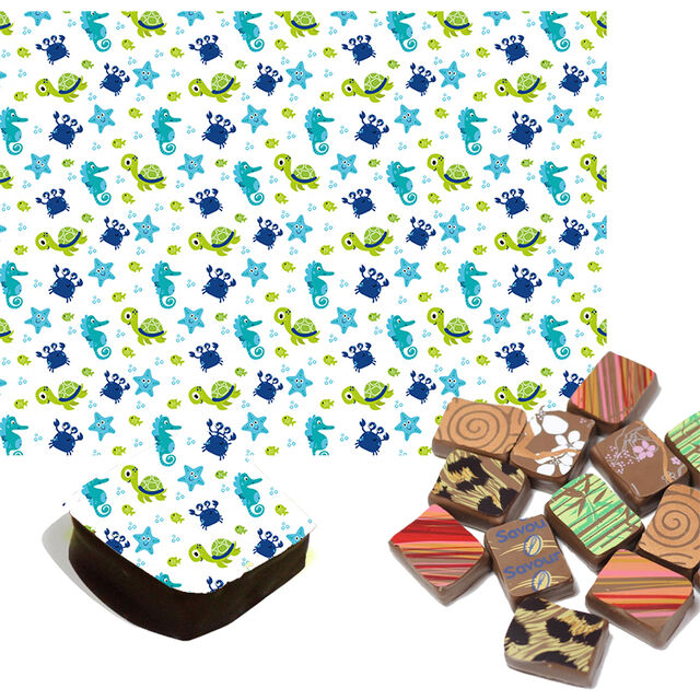Kids Sea Animals Chocolate Transfers