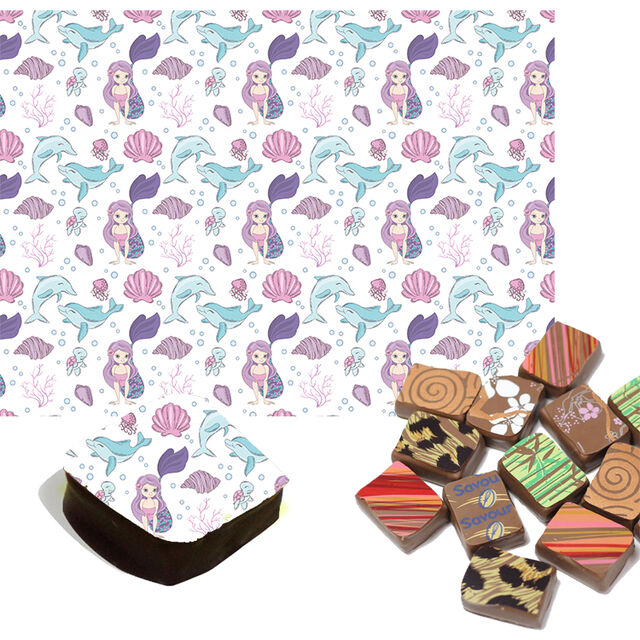 Mermaids & Dolphines Chocolate Transfers