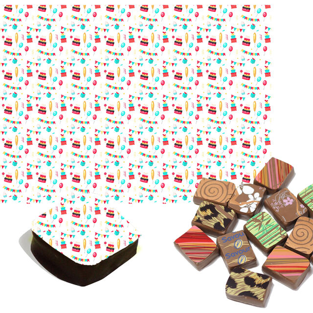 Party Chocolate Transfers