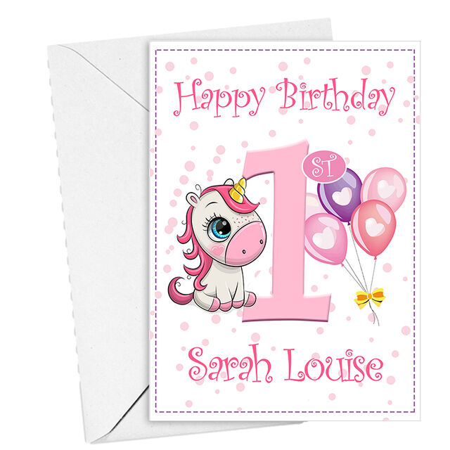 1st Birthday Greeting Card
