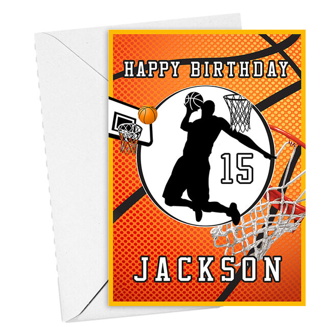 Basket Ball Brithday Card