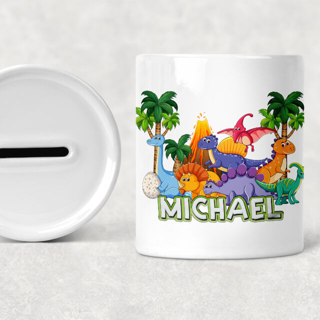 Kids Dinosaur Themed Money Box