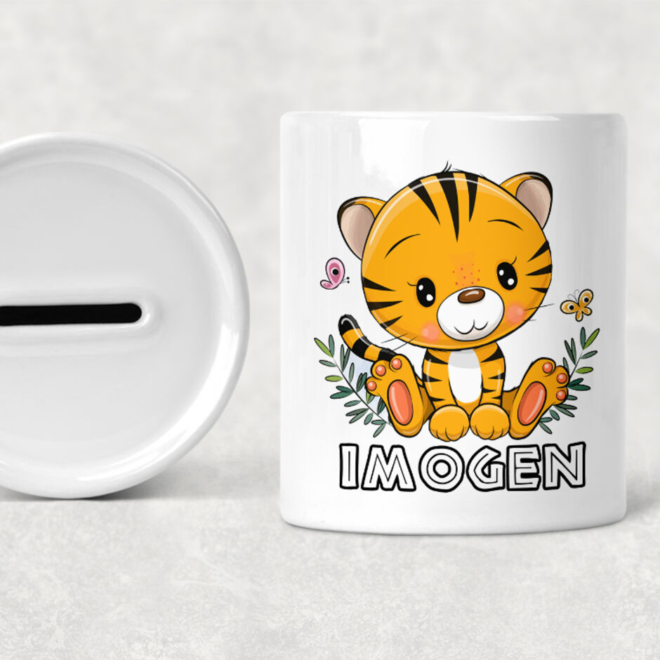 Tiger-Personalised-Money-Box