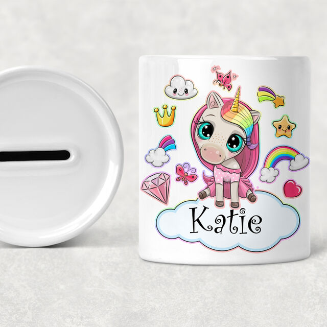 Unicorn Themed Money Box