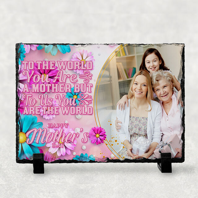 The Worlds Best Mother Natural Photo Slate