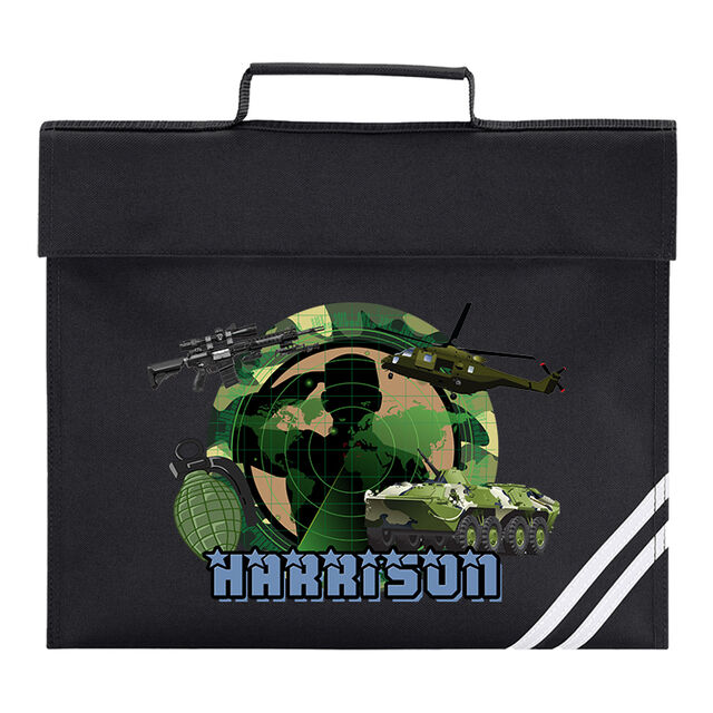 Army Theme School Book Bag