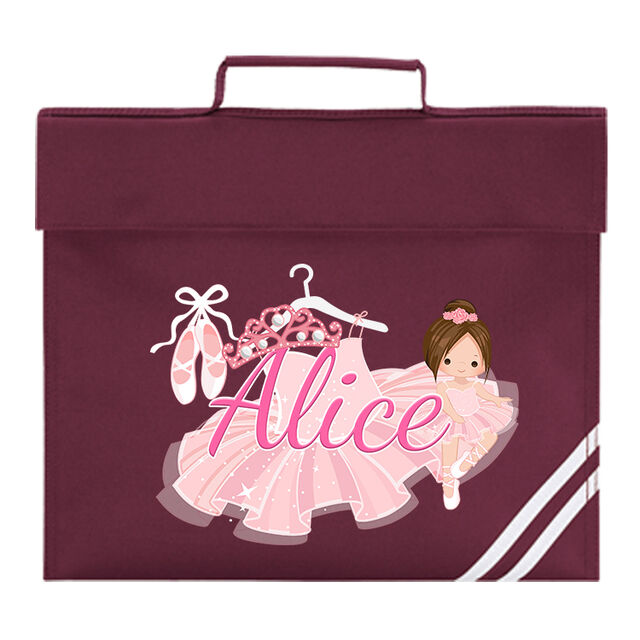 Ballerina Theme School Book Bag