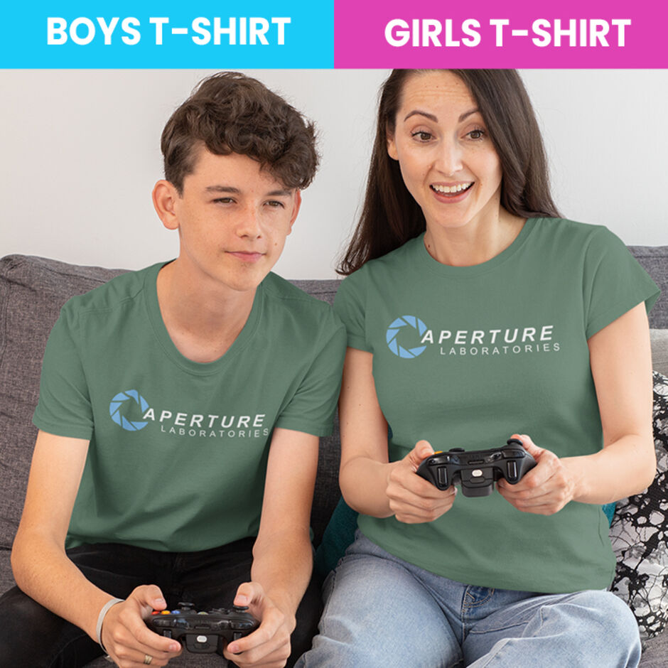 Aperture-Laboratories-Short-Sleeve-Green-Childrens-T-Shirt