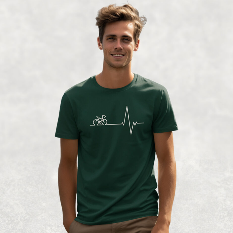 Cycling-Bicycling-Cardio-Short-Sleeve-Green-T-Shirt