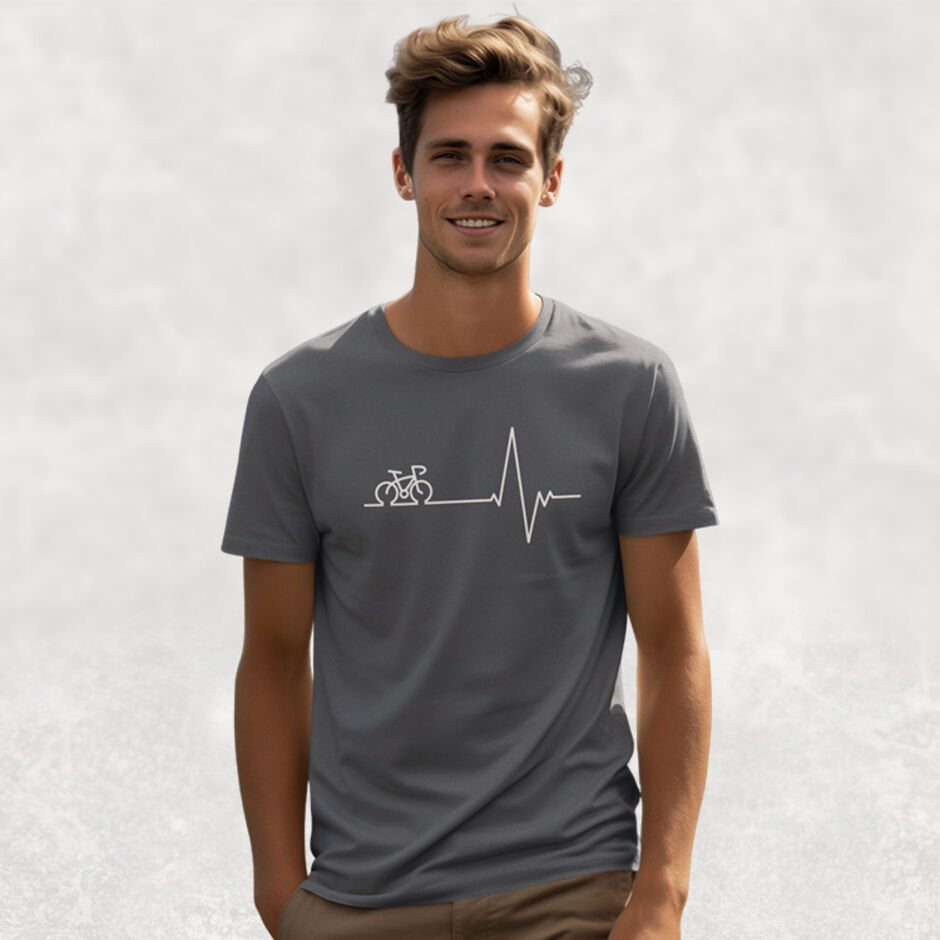 Cycling-Bicycling-Cardio-Short-Sleeve-Grey-T-Shirt