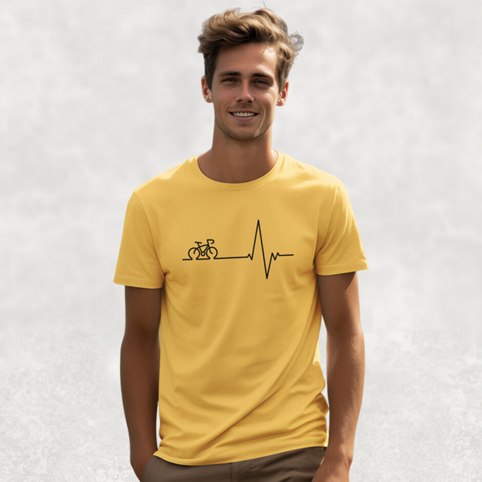 Cycling-Bicycling-Cardio-Short-Sleeve-Yellow-T-Shirt