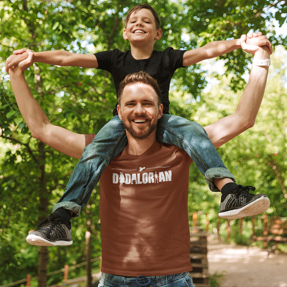 Dadalorian-Male-Short-Sleeve-Brown-T-Shirt