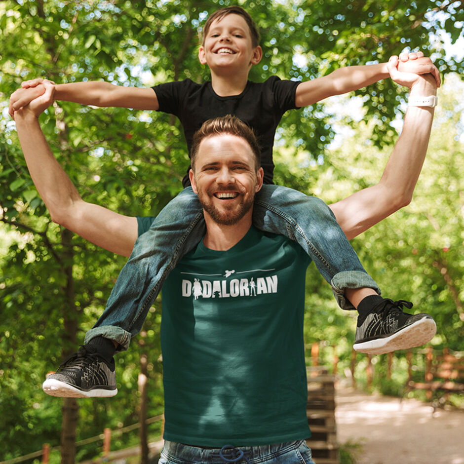 Dadalorian-Male-Short-Sleeve-Green-T-Shirt