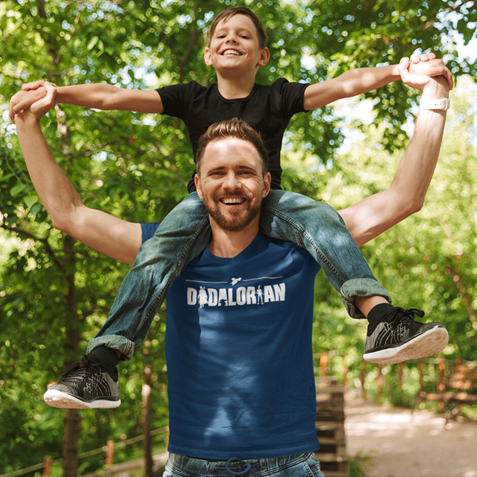 Dadalorian-Male-Short-Sleeve-Navy-T-Shirt