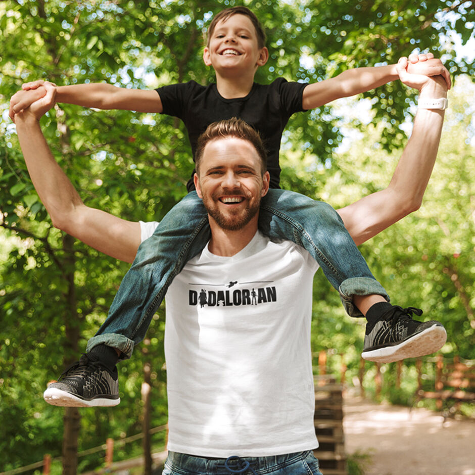 Dadalorian-Male-Short-Sleeve-White-T-Shirt